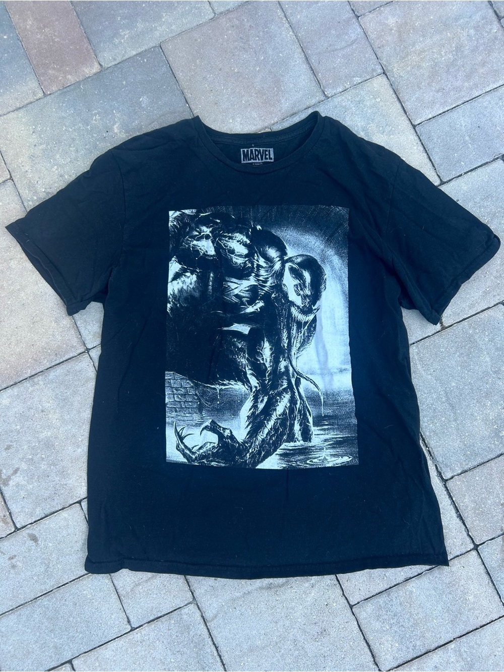 Marvel Black Short-Sleeve Venom Graphic Tee
